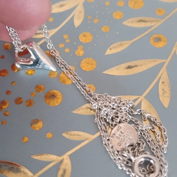 Robert Lee Morris Sterling Heart Necklace